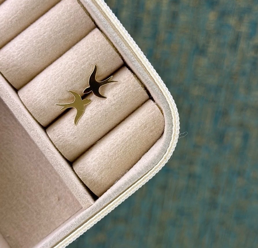 گوشواره میخی پرنده
